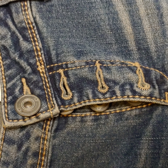 Joe Boxer Button Fly Denim Jeans Size 15 Womens distressed - Picture 5 of 16